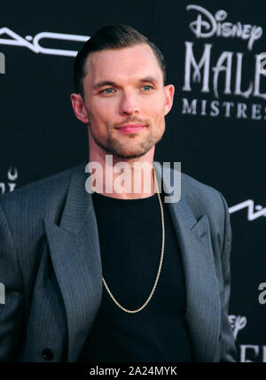 Hollywood, Kalifornien, USA, 30. September 2019 Schauspieler Ed Skrein besucht Weltpremiere von Disney's "aleficent: Herrin des Bösen' am 30. September 2019 im El Capitan Theatre in Hollywood, Kalifornien, USA. Foto von Barry King/Alamy leben Nachrichten Stockfoto