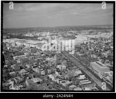 PENNSYLVANIA AVENUE KORRIDOR, nordwestlich vom siebten und D Streets, SE.; 5. Luftbild mit der Pennsylvania Avenue Korridor, nordwestlich vom siebten und D Streets, SE. - Pennsylvania Avenue, Washington, District of Columbia, DC; Stockfoto