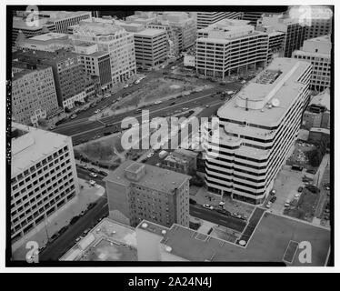 PENNSYLVANIA AVENUE, 20., 21., und ich Streets, NW, Blickrichtung Nordost.; 3. Luftaufnahme DER RESERVIERUNG NOS. 28 und 29 an der Pennsylvania Avenue, 20., 21., und ich Streets, NW, Blickrichtung Nordost. - Pennsylvania Avenue, Washington, District of Columbia, DC; Stockfoto