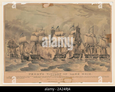 Perry's Sieg am Erie See: Septr gekämpft. 10. 1813 Stockfoto