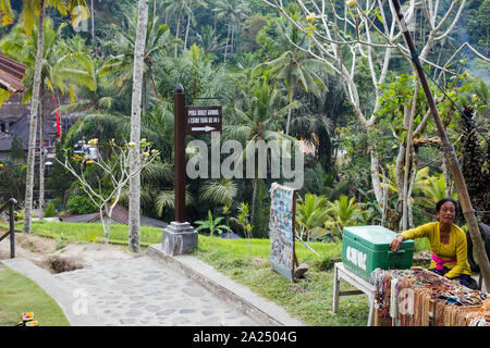 Indonesien Bali September 20, 2019 Gunung Kawi Tempels in Ubud, Stockfoto