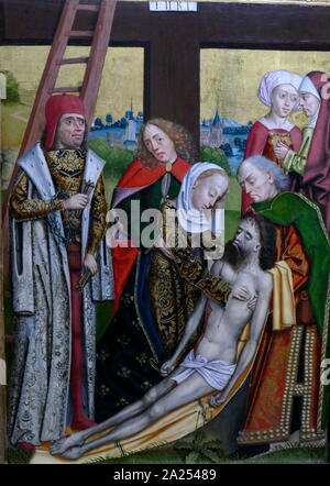 Szenen aus dem Leben der Jungfrau und die Kindheit von Jesus. Hamburger Dom Altarbild, 1499 Stockfoto