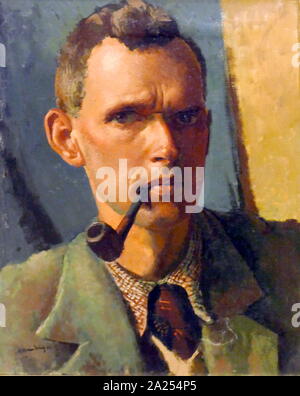 Selbstportrait, 1941 von William Dring, (1904-1990). Öl auf Leinwand Stockfoto