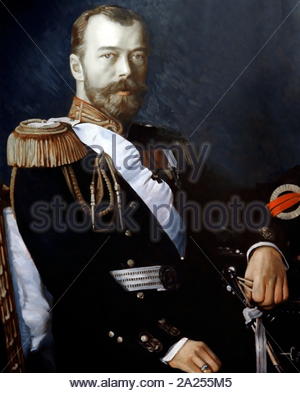 Nikolaus II (1868-1918), letzter Kaiser von Russland, Urteil vom 1. November 1894 bis zu seinem erzwungenen Abdankung am 15. März 1917 Stockfoto