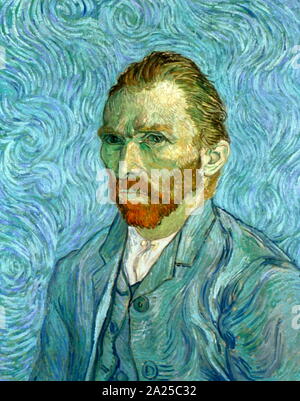 Vincent Van Gogh (1853 - 1890) Selbstbildnis Öl auf Leinwand, 1889. Stockfoto