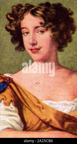 Eleanor Gwyn (1650 - 1687), bekannt als Nell Gwyn, war ein produktiver Berühmtheit Abbildung der Restaurationszeit. Von Samuel Pepys für Ihre komische Auftritte als einer der ersten Schauspielerinnen auf der englischen Bühne lobte, wurde sie am besten für eine langjährige Mätresse von König Karl II. von England bekannt Stockfoto