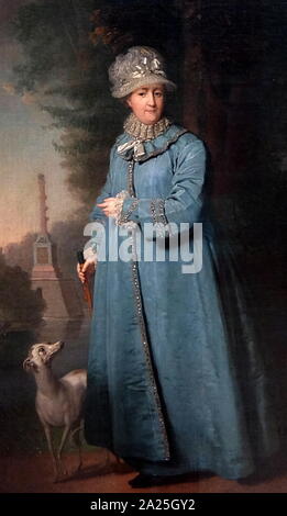 Portrait von M. Lopukhina von Vladimir Borovikovsky. Vladimir Lukich Borovikovsky (1757-1825) ein russischer Maler der ukrainischen Ursprungs Stockfoto