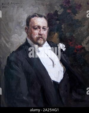 Portrait von Ivan Morozov von Konstantin Korovin. Konstantin Alexejewitsch Korovin ein russischer Maler des Impressionismus. Stockfoto