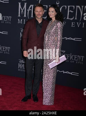 Los Angeles, USA. 30 September, 2019. Chris Hardwick, Lydia Hearst besucht die Weltpremiere von Disney's "aleficent: Herrin des Bösen' bei El Capitan Theatre am 30. September 2019 in Los Angeles, Kalifornien Quelle: Tsuni/USA/Alamy leben Nachrichten Stockfoto