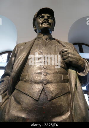 Bronzestatue von Wladimir Lenin, der Führer der bolschewistischen Russischen Revolution; 1925 von matwej Maniser starb 1967 Stockfoto
