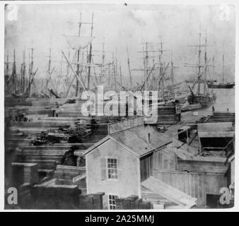 Pier Nr. 11. Der Mendocino Holzplatz, San Francisco Stockfoto