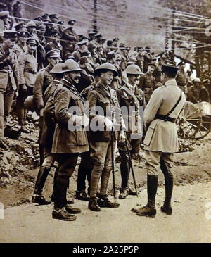 Foto von König Edward an der italienischen Front. Edward VII (1894 - 1972), der König des Vereinigten Königreichs und der dominions des British Empire, und Kaiser von Indien. Stockfoto