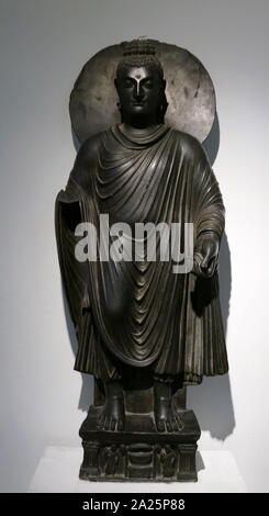 Ein gandhara Buddha, 2. Indian National museum Neu Delhi, Indien Stockfoto