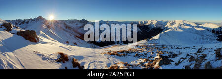 Winter Berg in Polen von Tatra - Kasprowy Wierch Stockfoto