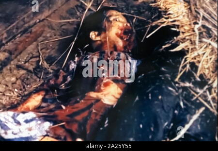 Foto, die Opfer des Massakers von My Lai - der Massenmord an unbewaffneten Süden vietnamesische Zivilisten durch US-Truppen während des Vietnam Krieges. Stockfoto