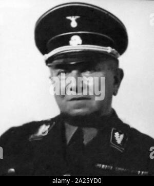 Ein Foto von Karl Wolff. Karl Wolff (1900-1984) ein hochrangiges Mitglied der SS, der den Rang eines SS-Obergruppenfuhrer in der Waffen-SS statt. Stockfoto