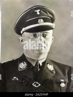 Foto von Heinrich Himmler. Heinrich Luitpold Himmler (1900-1945) Reichsfuhrer des Schutzstaffe und ein führendes Mitglied der Nationalsozialistischen Partei Deutschlands. Stockfoto