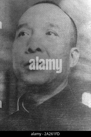 Li Fuchun (1900 - 1975) Chinesische kommunistische Revolutionär und Politiker. Er diente als Stellvertretender Ministerpräsident der Volksrepublik China. Stockfoto