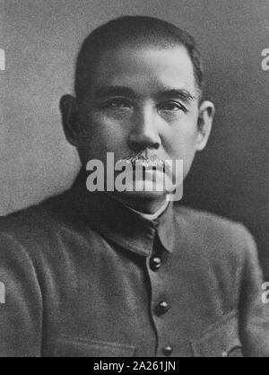 Sun Yat-sen (1866 - 1925) Chinesische Politiker, Arzt und Philosoph, der vorläufig als der erste Präsident der Republik China diente; und der erste Führer der Kuomintang Stockfoto