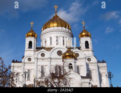 Die Christ-Erlöser-Kathedrale, russisch-orthodoxen Kathedrale in Moskau, Russland Stockfoto