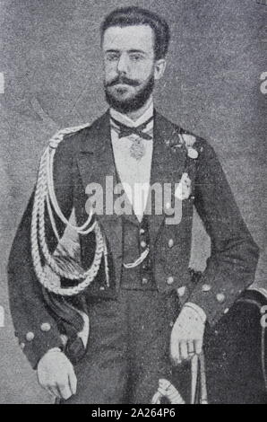 Amadeo I von Spanien, (1845-1890), König von Spanien, zwischen 1871 und 1873. Er war auch der erste Herzog von Aosta Stockfoto