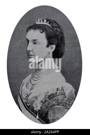 Maria de las Mercedes von Orleans (24. Juni 1860 bis 26. Juni 1878) war Königin von Spanien als der ersten Frau von König Alfonso XII. Sie wurde in Madrid geboren, die Tochter von Antoine von Orleans, Herzog von Montpensier und der infantin Luisa Fernanda von Spanien. Stockfoto