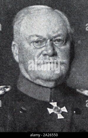 Maximilian "Max" Wilhelm Gustav Moritz von Prittwitz und Gaffron (1848-1917), Kaiserlich Deutsche Allgemeine. Er kämpfte in den Preußisch-Österreichischen Krieg, der deutsch-französische Krieg und kurz im Ersten Weltkrieg. Stockfoto