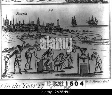 Politische Strom; oder, einer historischen und prophetischen Drucken im Jahr 1770 Stockfoto