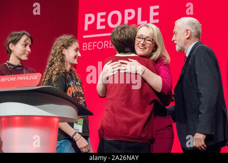 Uma Krieger, eine Jugend Streiks, Vertreter von der Labour Party, Jahresbericht 2019 Conference, Brighton, UK Stockfoto