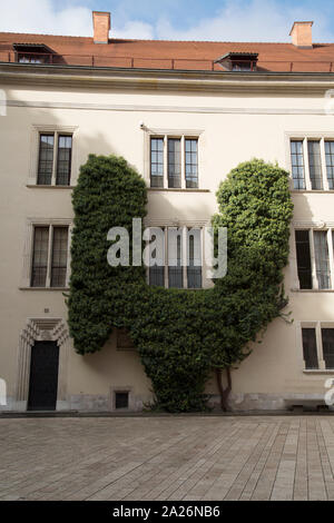 16. jahrhundert Renaissance Innenhof, Schloss Wawel in Krakau, Polen Stockfoto