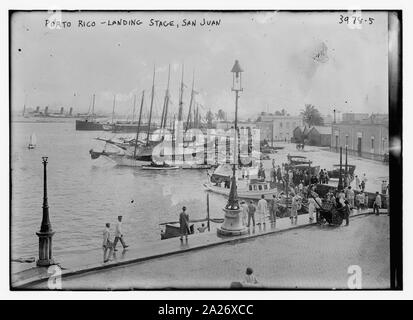 Porto Rico h Puerto Rico, Bootssteg, San Juan Stockfoto