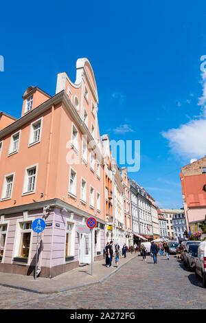 Tirgonu iela, Altstadt, Riga, Lettland Stockfoto