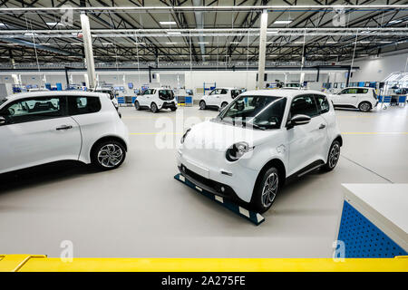 09.05.2019, Aachen, Nordrhein-Westfalen, Deutschland - e.GO Mobile liefert die erste e.GO Life Elektroautos von der Aachener Montagewerk. 00 X 190509 Stockfoto