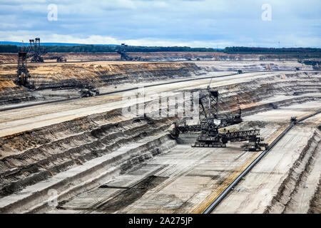 09.05.2019, Elsdorf, Nordrhein-Westfalen, Deutschland - RWE Hambach Tagebau Braunkohle Bergwerk. 00 X 190509 D 116 CAROEX.JPG [MODEL RELEASE: NICHT ZUTREFFEND, PROP Stockfoto