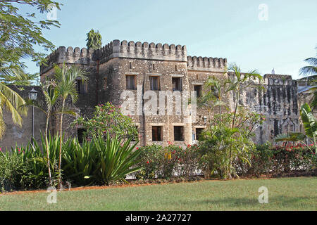 Die alte Festung Fort AKA arabischen Festung oder Ngome Kongwe, Stone Town, Sansibar, Unguja Insel, Tansania. Stockfoto