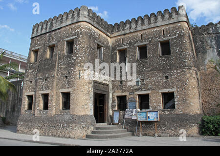 Die alte Festung Fort AKA arabischen Festung oder Ngome Kongwe, Stone Town, Sansibar, Unguja Insel, Tansania. Stockfoto