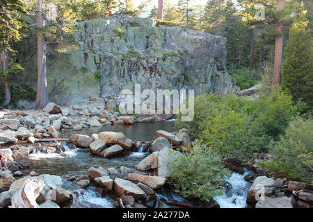 Blick auf Eagle Creek in Tahoe, Kalifornien Stockfoto