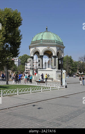 Die blauen Archäologischen Park in der Nähe von Sultanahmet (Blau) Moschee, Istanbul, Türkei. Stockfoto