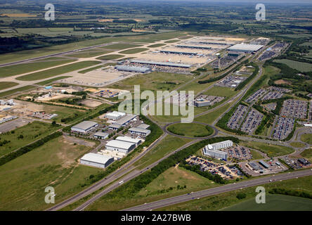 Luftaufnahme von Stansted Airport, Essex, Großbritannien Stockfoto