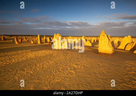 Pinnacles Wüste im Nambung Nationalpark in Western Australia Stockfoto