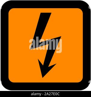 Europäische norm Gefahr alte Symbol für die Kennzeichnung Stock Vektor
