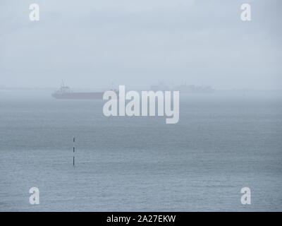 Sheerness, Kent, Großbritannien. Am 1. Oktober 2019. UK Wetter: ein heftiger Regenschauer in Sheerness, Kent. Credit: James Bell/Alamy leben Nachrichten Stockfoto