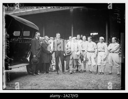 Präsentation Auto Walter Johnson, Washington AL (Baseball) Stockfoto