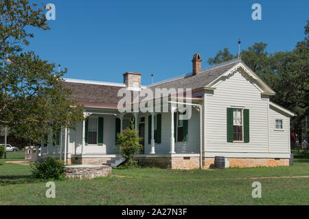 Präsident Lyndon B. Johnson's Elternhaus in Johnson City, Texas Stockfoto