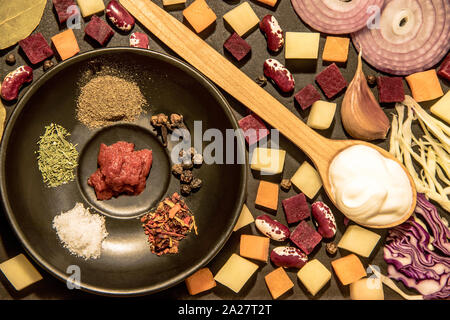 Rohe frische Gemüse Stockfoto