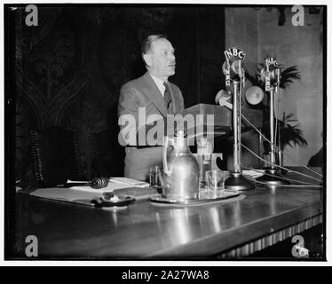 Prexy der kanadischen Handelskammer spricht auf dem jährlichen Treffen der Amerikanischen Handelskammer. Washington, D.C., Mai 2. J. Stanley McLean, Präsident der kanadischen Handelskammer, war ein Sprecher heute auf der 27. Jahrestagung der United States Handelskammer Stockfoto