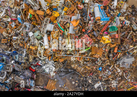 Metall recylcing Zentrum, Island Stockfoto