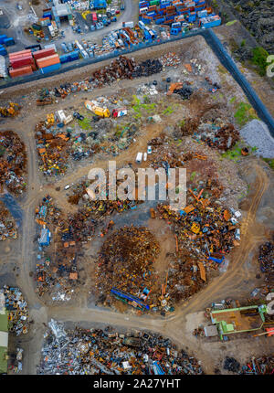 Metall recylcing Zentrum, Island Stockfoto