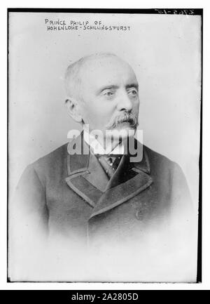 Prinz Philip von Hohenlohe-Schillingsfurst Stockfoto