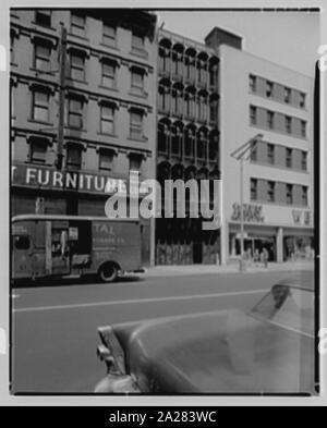 Die Drucker der industriellen Tierhaltung Gebäude, W. 14 St. Stockfoto